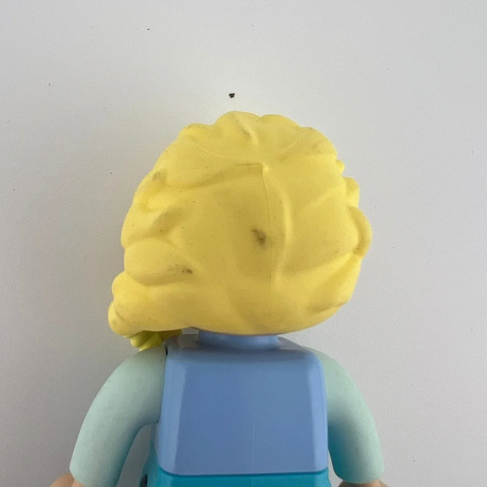 LEGO Large Figure Blonde Hair‎ Blue Outfit Building Toy Figure Elsa Frozen